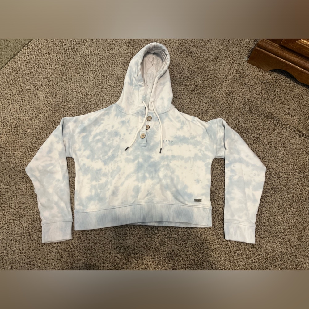 Roxy Tie Dye Cropped Hoodie